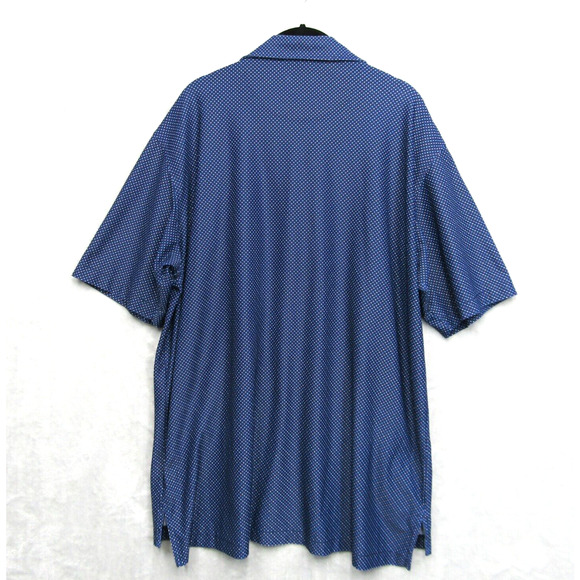 Peter Millar Polo Shirt Mens Extra Large Summer Comfort Blue Polka Dot Pattern - Picture 5 of 13